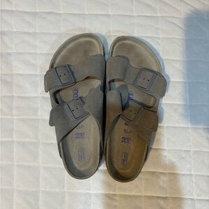 Womens grey Birkenstocks